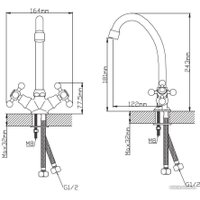 Смеситель Diadonna D400-65