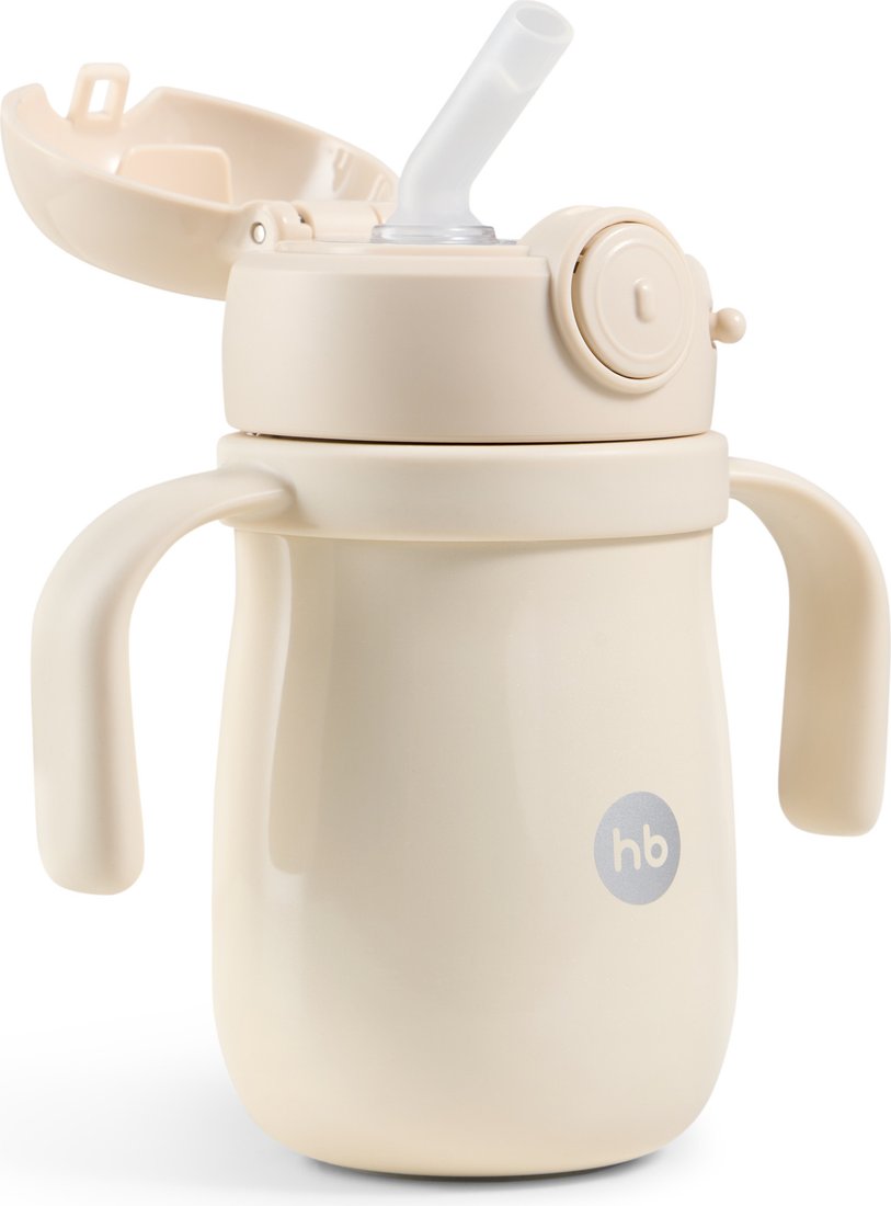 Поильник Happy Baby 14017 (300мл, cream)