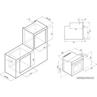 Газовый духовой шкаф Krona Stretto 45 BL