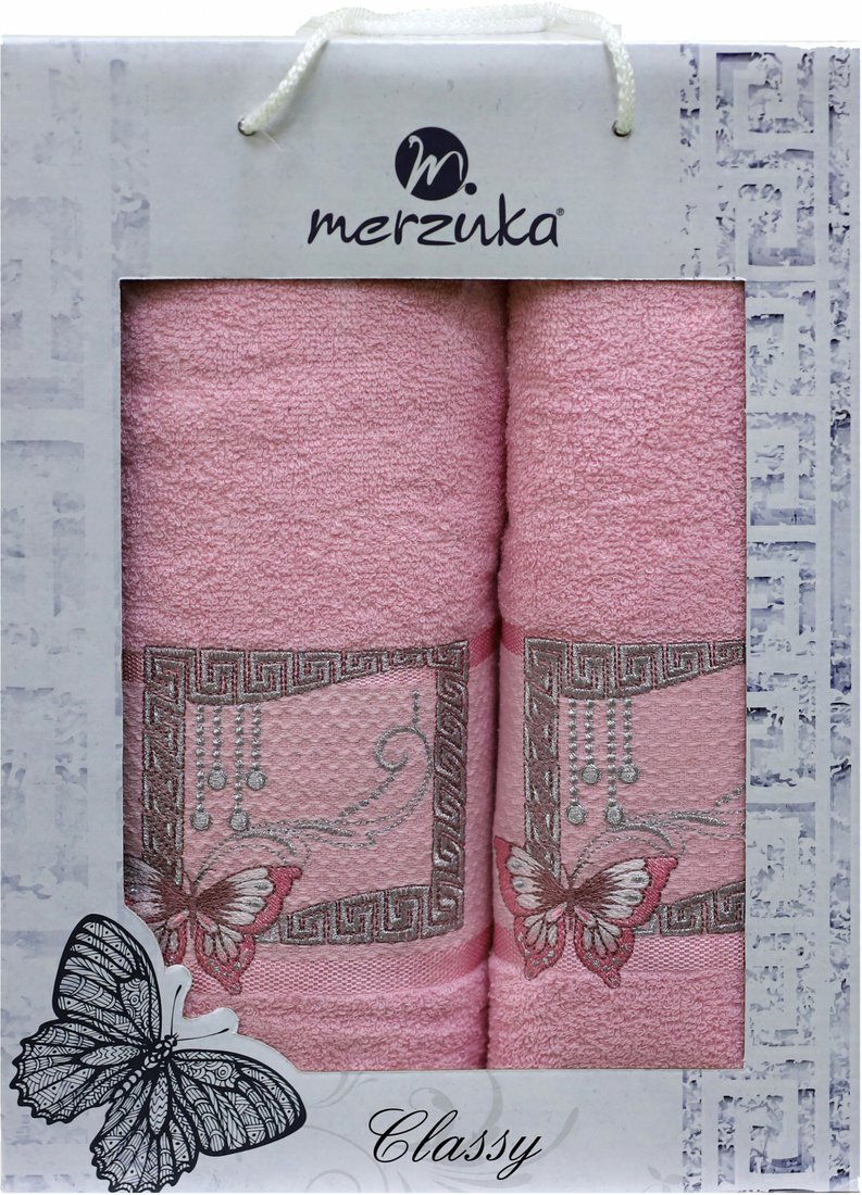 

Набор полотенец Merzuka 50x90/70x140 11290 (розовый)