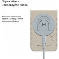 Кредитница Magssory Geotag Magnetic Ivory ACL003i