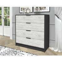 Комод Интерлиния Концепт КТ-К100 (дуб белый/антрацит)