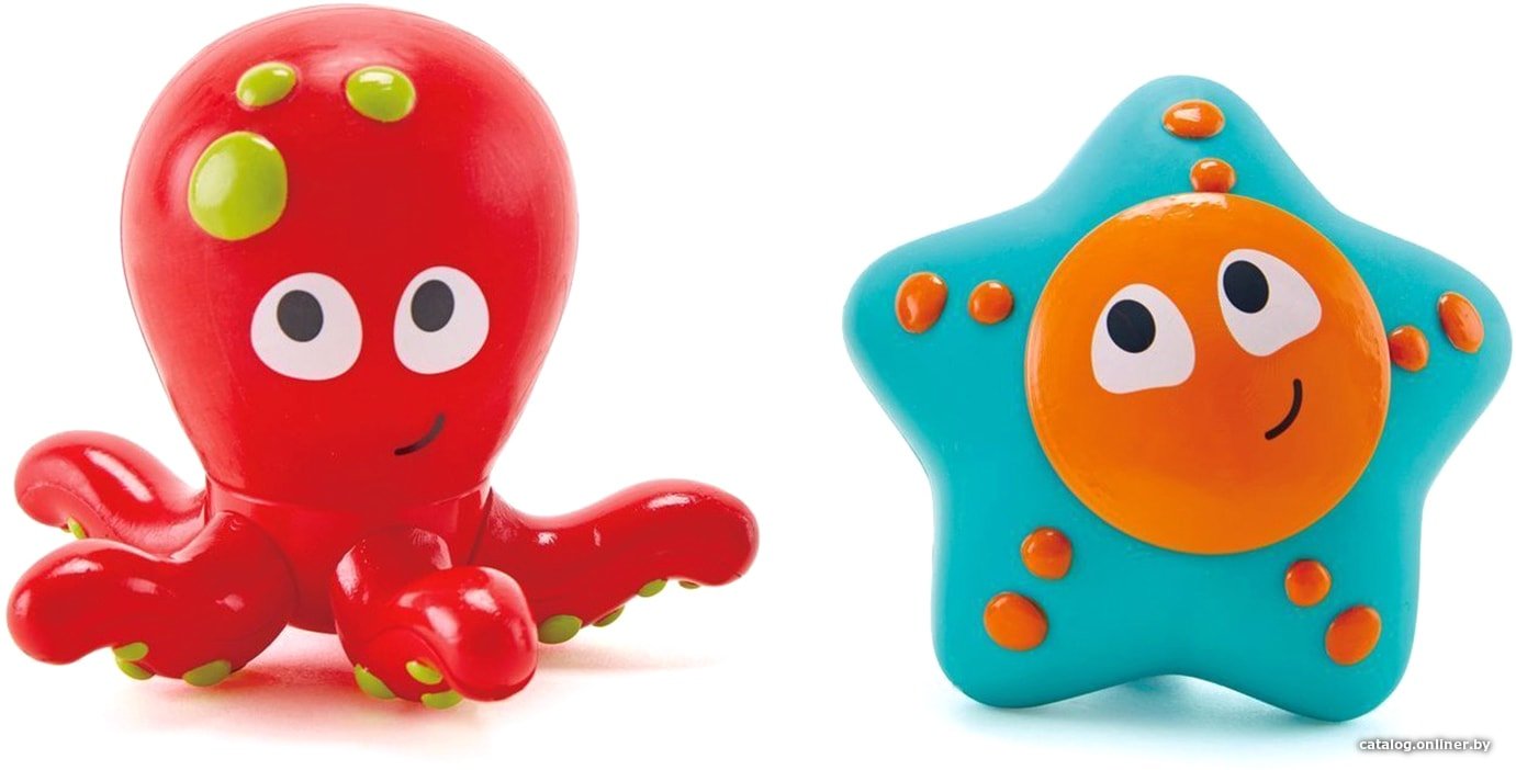 Набор игрушек для ванной Hape Игрушка брызгалки Обитатели океанского дна E0213-HP