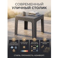 Садовый стол Mega-Plast Bistro (антрацит)