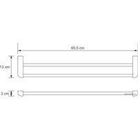 Держатель для полотенца Wasserkraft Kammel K-8340White