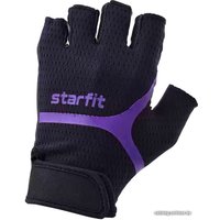 Перчатки Starfit WG-103 (черный/фиолетовый, M)