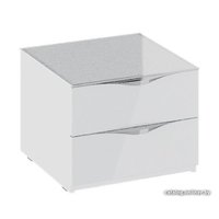 Тумба Трия Глосс ТД-319.03.01 (белый глянец-стекло)