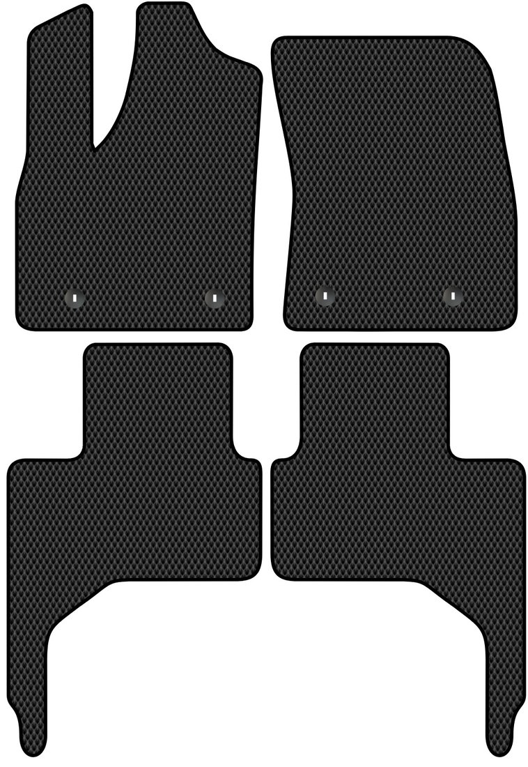 

Комплект ковриков для авто Alicosta Lexus LX600 IV (suv / J300) 2021 - Н.В. (черный, ромб)