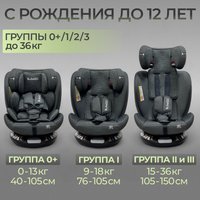 Детское автокресло Bubago Aspid BG 170-2 (серый)
