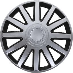 Набор колпаков на диски АКС – авто Элегант 16 53416 (серебристый/черный)