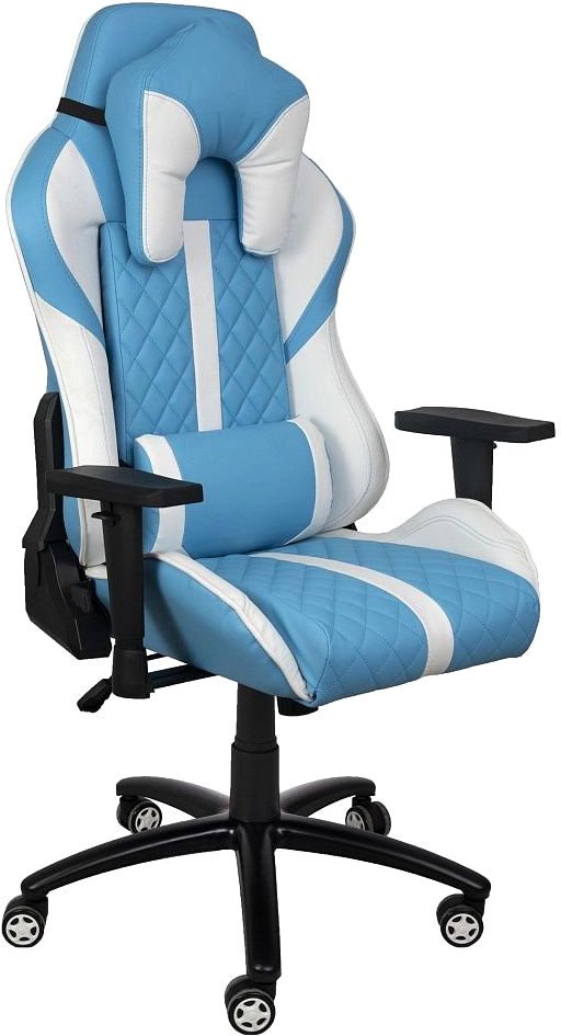 

Игровое (геймерское) кресло AksHome Sprinter Eco 74998 (голубой/белый)