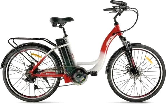 

Электровелосипед Eltreco White 2423 (белый/красный)