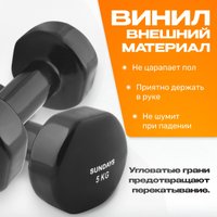 Набор гантелей Sundays Fitness IR92005 2x5 кг (черный)