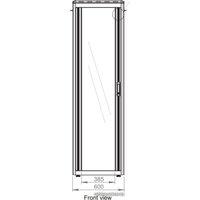 Шкаф телекоммуникационный Lande DYNAmic LN-FS42U6080-BL-BAAA-F-E 19" 42U