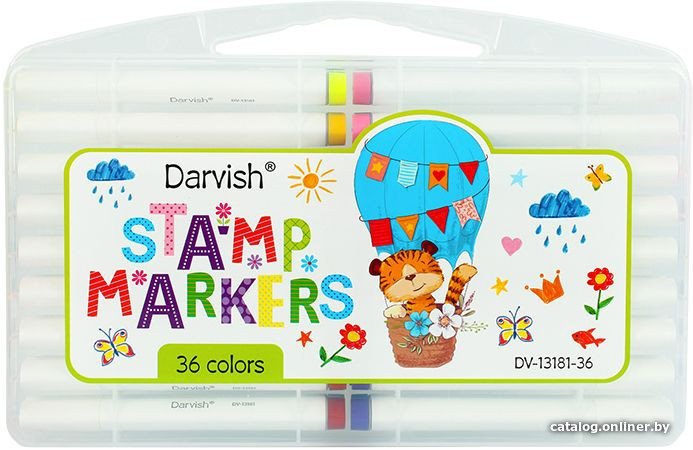Фломастеры Darvish DV-13181-36 (36 цв.)