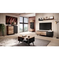 Комод Halmar Random KM-2 (дуб вотан/черный)