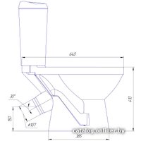 Унитаз напольный Rosa Комфорт Люкс микролифт
