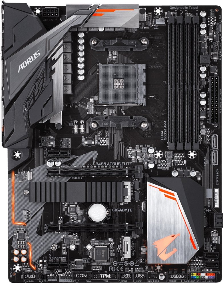 

Материнская плата Gigabyte B450 Aorus Elite (rev. 1.0)