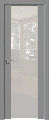 Межкомнатная дверь ProfilDoors 8U L 90x200 (манхэттен/триплекс белый)