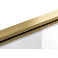 Стеклянная шторка для ванны Rea Agat-2 100 (золотистый)