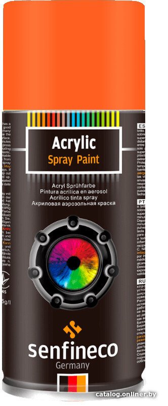Автомобильная краска Senfineco акриловая оранжево-красный Engineering Orange Red 0.4 л