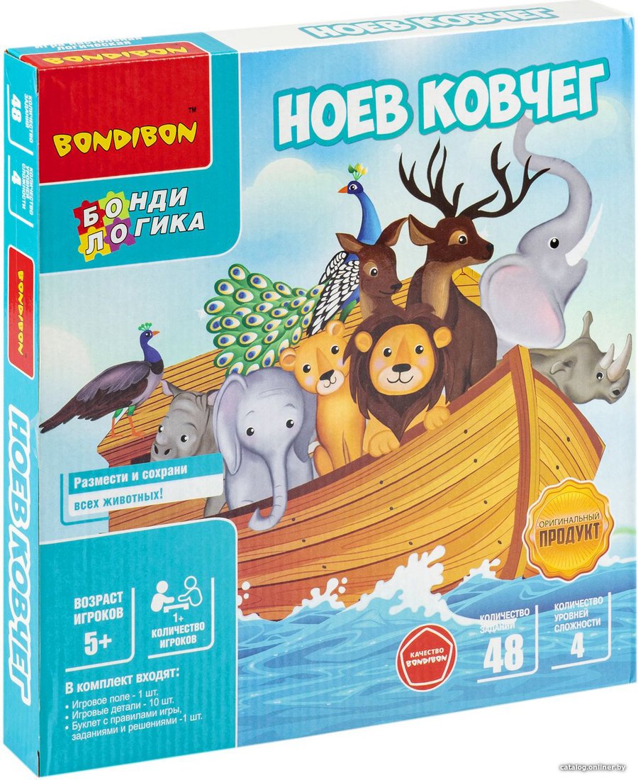 

Настольная игра Bondibon БондиЛогика Ноев ковчег ВВ6015