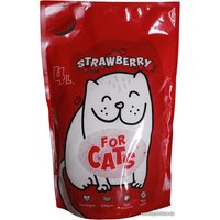 Наполнитель для туалета For Cats Strawberry 4 л