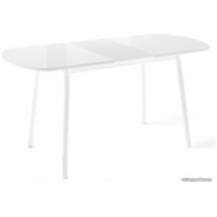 Кухонный стол Мебель Импэкс Leset Мидел Мини (металл белый-стекло белое)