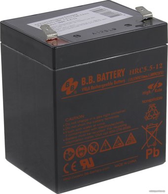 Аккумулятор для ИБП B.B. Battery HRC5.5-12 (12В/5.5 А·ч)
