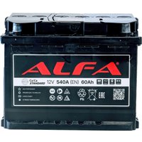Автомобильный аккумулятор ALFA Standard 60 R+ (60 А·ч)