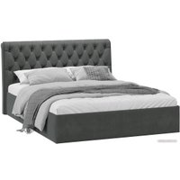Кровать Трия Скарлет универсальная тип 1 с ПМ 160x200 (велюр графит)