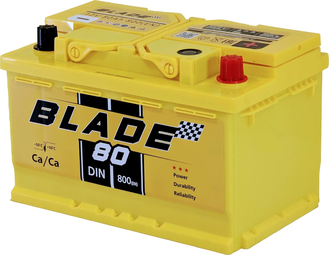 

Автомобильный аккумулятор Blade R+ низкий (80 А·ч)