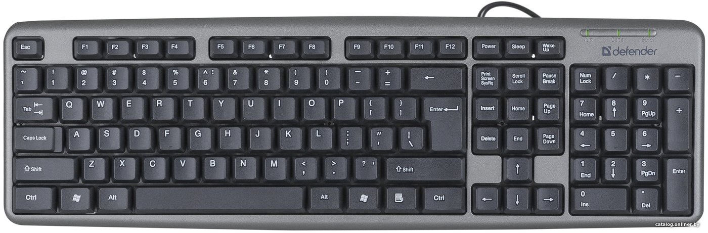 Клавиатура Defender Element HB-520 PS/2 RU (серый)