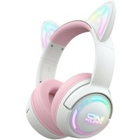 Наушники Onikuma GT838 Cat Ear (белый/розовый)