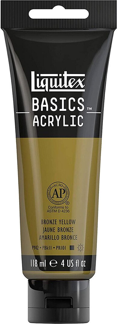 

Акриловая краска Liquitex Basics 1046530 (118 мл, желтый бронзовый)