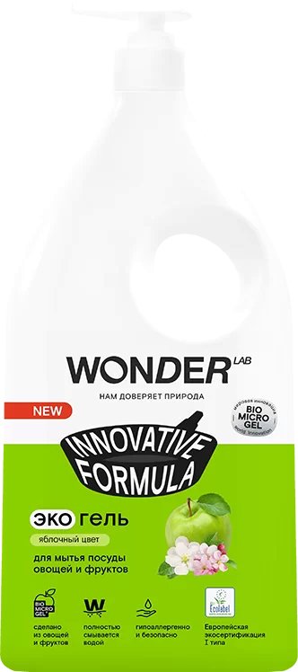 

Средство для мытья посуды Wonder LAB Яблочный цвет 1 л