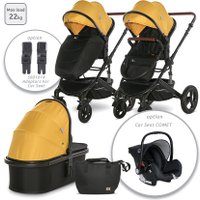 Универсальная коляска Lorelli Boston 2023 (2 в 1, lemon curry)