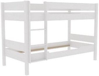 Двухъярусная кровать ММЦ Амелия 90x200 (двухъярусная, белый воск)