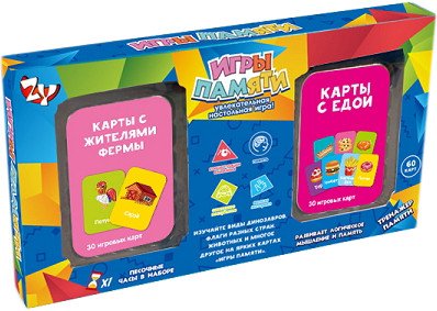 

Настольная игра Zhorya Игры памяти ZYB-B3328-6