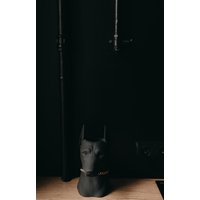 Кашпо К.РАМА Доберман (черный)