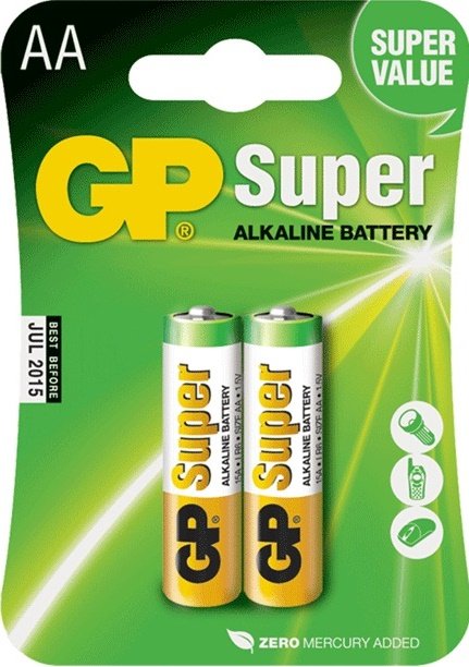 

Батарейка GP Super Alkaline AA 2 шт.
