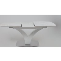 Кухонный стол Аврора Нотр Дам Moderne 1400/1800x850 (камень светло-серый Greys Snow/белый муар)