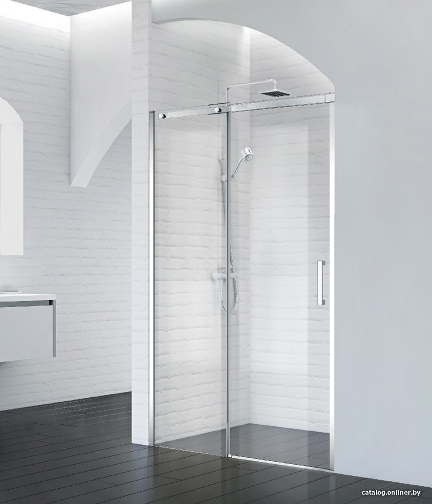 Душевая дверь BelBagno ACQUA-BF-1-130-C-Cr (прозрачное стекло)