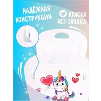 Аксессуары для кукольного домика Woody Кроватка. Алиса Единорог с сердцем 03939