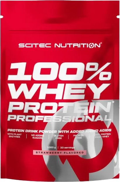 

Протеин комплексный Scitec Nutrition 100% Whey Protein Professional (клубника, 1000 г)