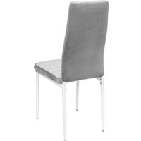 Стул Mio Tesoro Джия DC-060KD (светло-серый/белый)