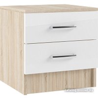 Тумба ДСВ Софи СТБ 400.1 (дуб сонома/белый глянец)