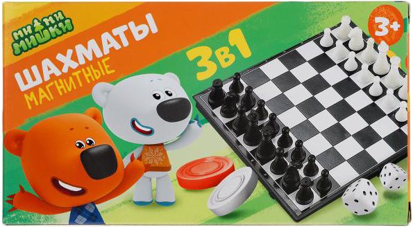 

Шахматы/шашки/нарды Играем вместе Ми-ми-мишки 3 в 1 G049-H37025-R2