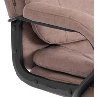 Офисное кресло TetChair Comfort Lux (22) metalBL (ткань, светло-коричневый, KUB 03)