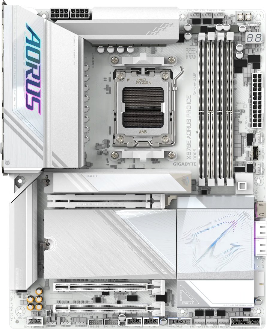 

Материнская плата Gigabyte X870E Aorus Pro Ice
